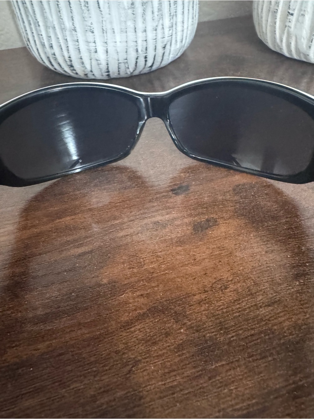D&G Black Logo Wrap Sunglasses with Silver Accents - Picture 3 of 9